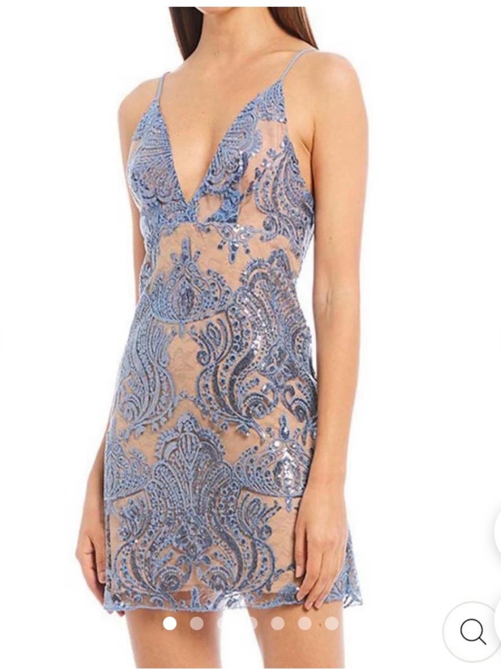 Free People Night Shimmers Slip Dress